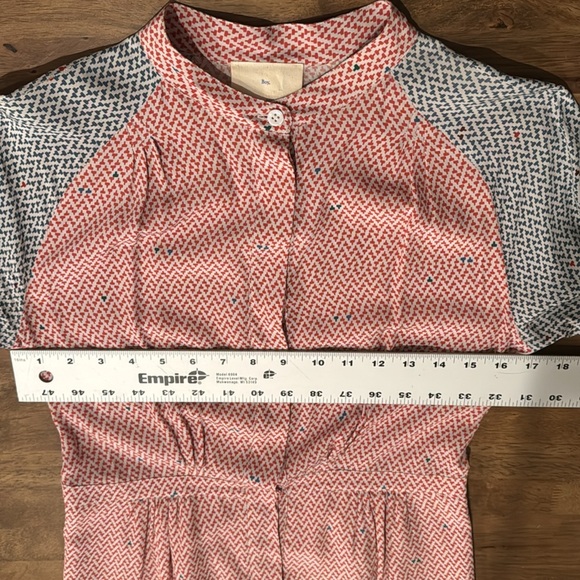 BOY. BAND OF OUTSIDERS 100% SILK PRINTED BUTTON DOWN DRESS SIZE 1 - Picture 9 of 15